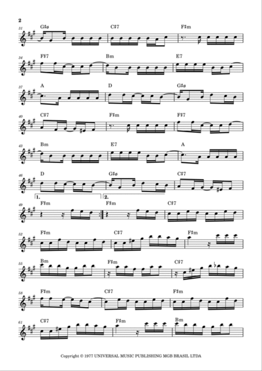 Feira De Mangaio Alto Saxophone scores gallery preview page 2