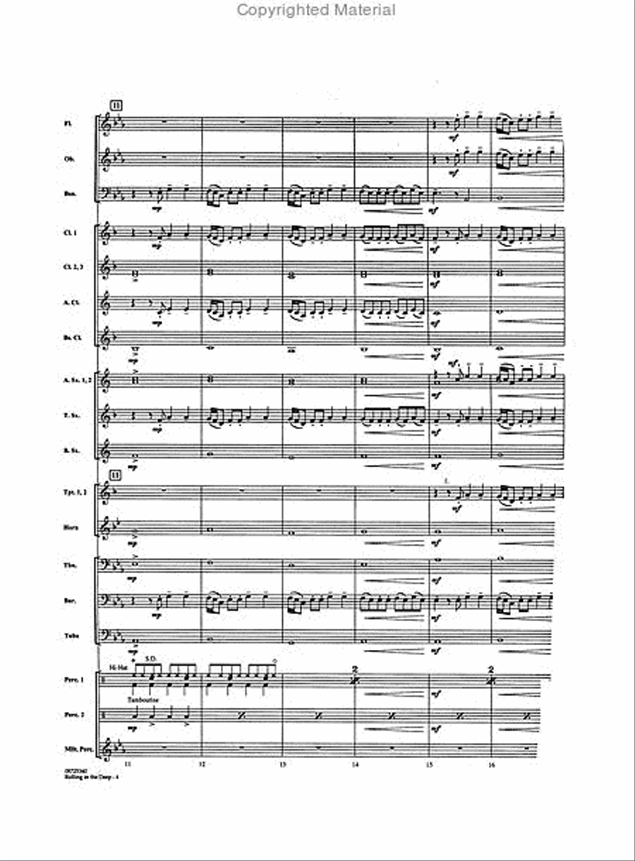 Rolling in the Deep Concert Band scores gallery preview page 4