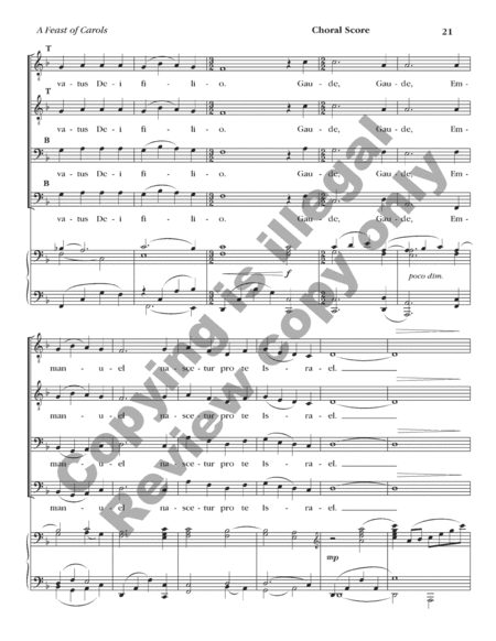 A Feast of Carols (Choral Score)