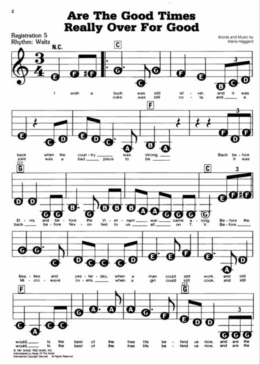 The New Merle Haggard Anthology Voice scores gallery preview page 2