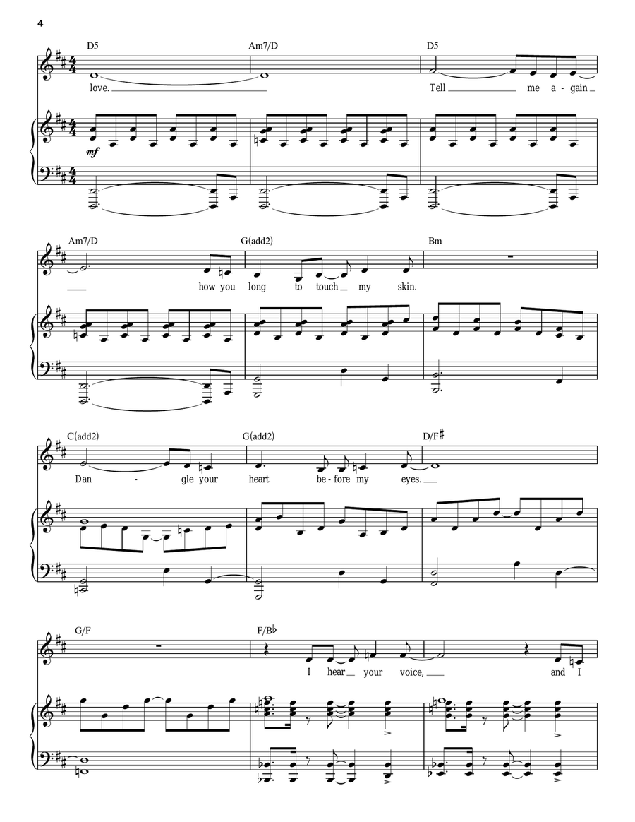 It Almost Felt Like Love Piano, Vocal scores gallery preview page 4