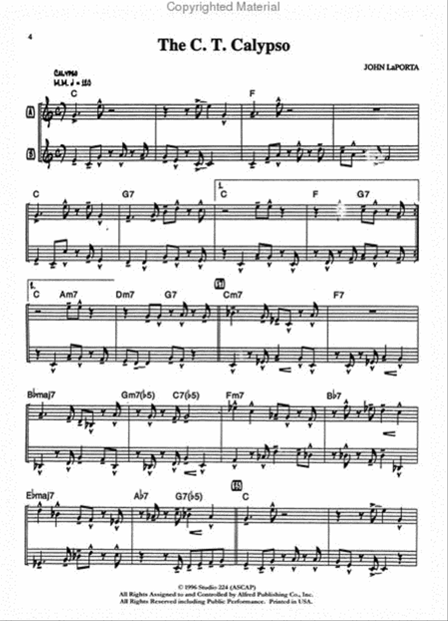 10 Easy Jazz Duets - C Edition Flute scores gallery preview page 2