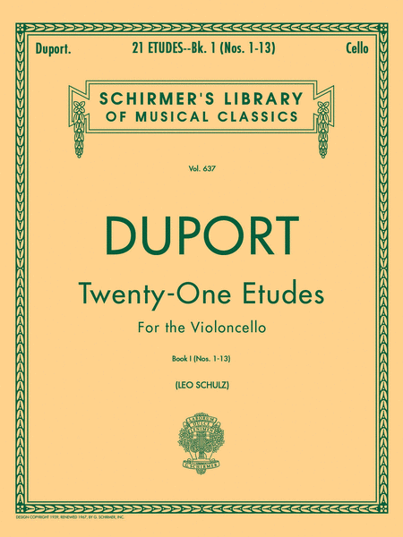 21 Etudes - Book 1 (Cello)