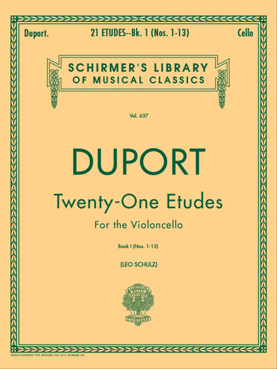 21 Etudes – Book 1 Cello Solo scores gallery preview page 1