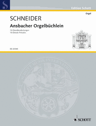 Book cover for Ansbacher Orgelbüchlein