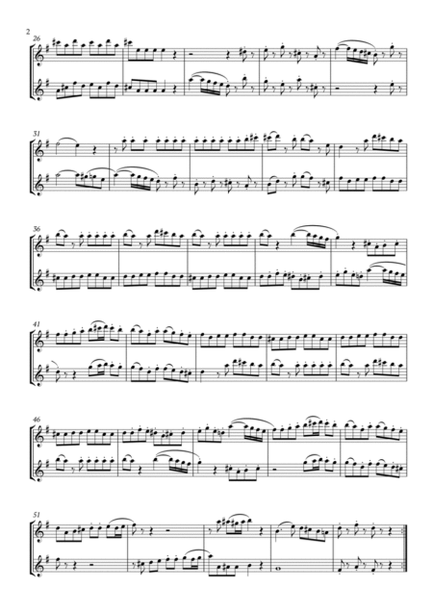 Eine kleine Nachtmusik in G Major by Mozart K 525 for Flute Duet image number null