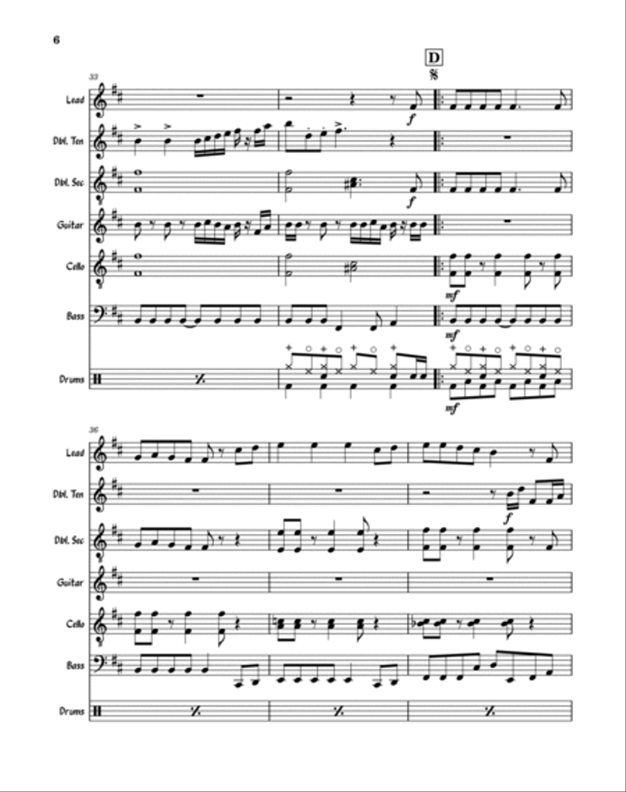 Rasputin Jazz Ensemble scores gallery preview page 6