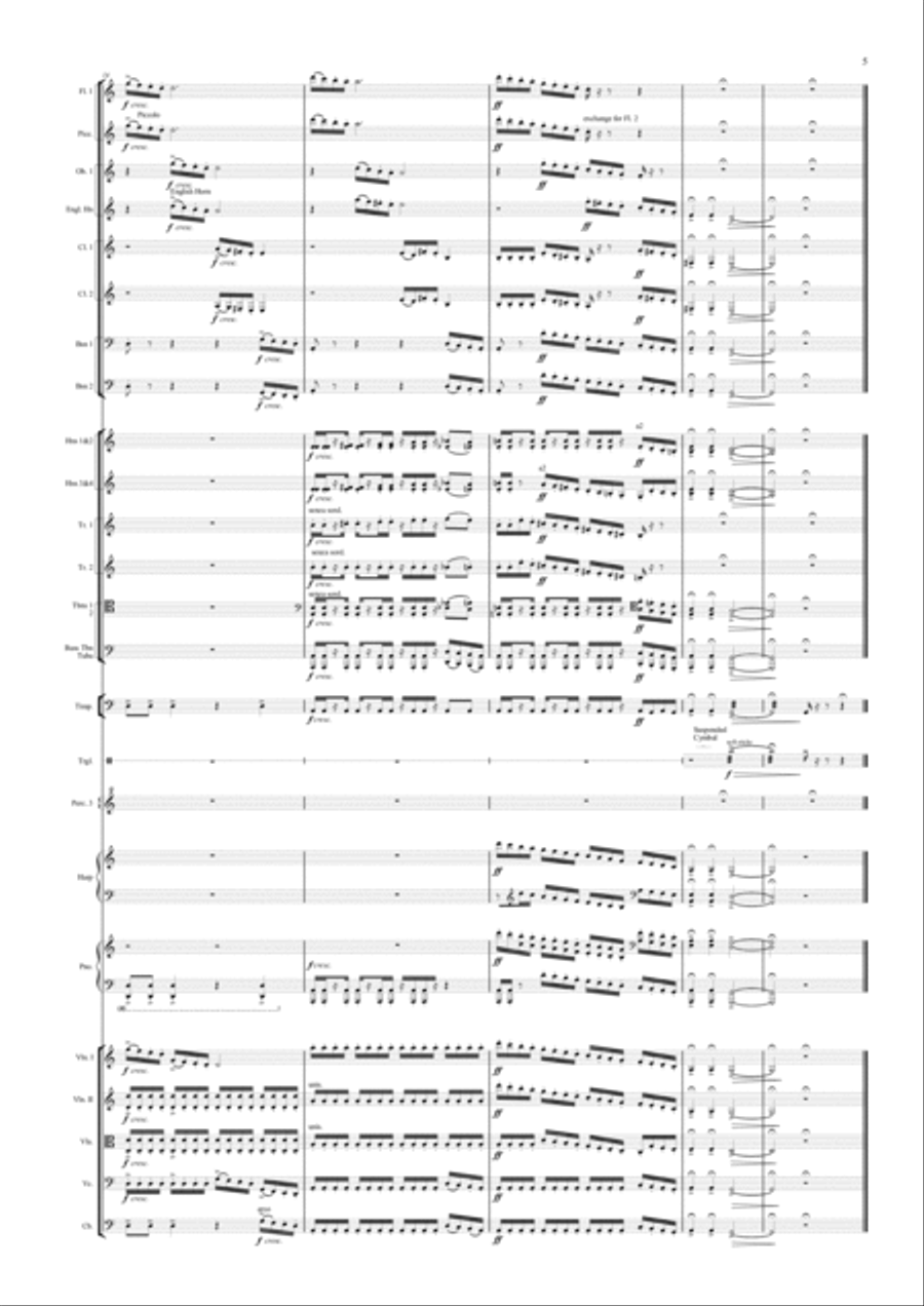 Symphonic variations 'Kitchitse, buyna loboda' ('A bunch of luxuriant saltbush') Full Orchestra scores gallery preview page 3