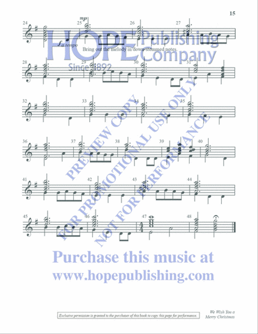 Ring with Less for Christmas Handbell Choir scores gallery preview page 16