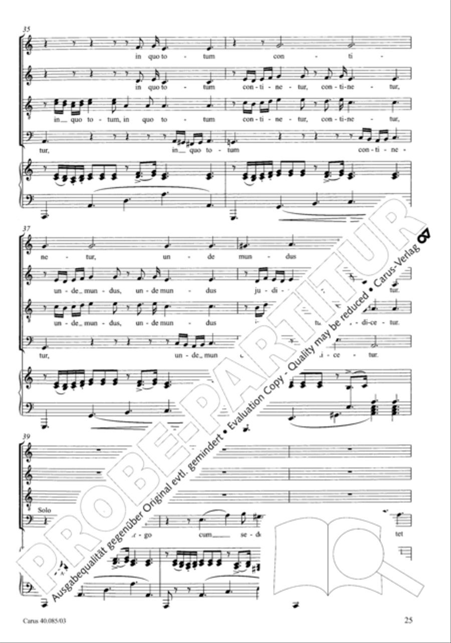 Missa pro defunctis Missa pro defunctis 4-Part scores gallery preview page 26