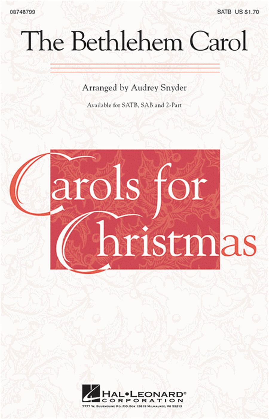 The Bethlehem Carol 2-Part scores gallery preview page 1