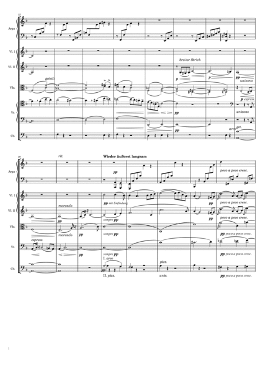 Symphony No. 5, 4th Movement String Quintet scores gallery preview page 2