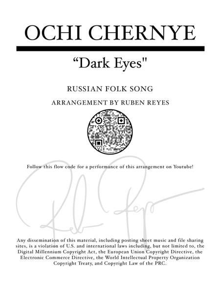 Ochi Chernye "Dark Eyes" Russian Folk Song | ADVANCED Piano Arrangement