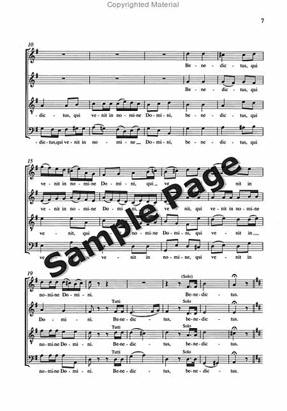 Saetze 4 Einer 'messe' Satb