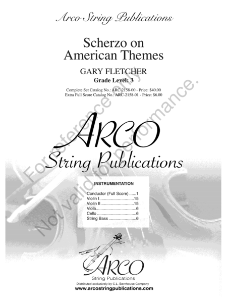 Scherzo on American Themes image number null
