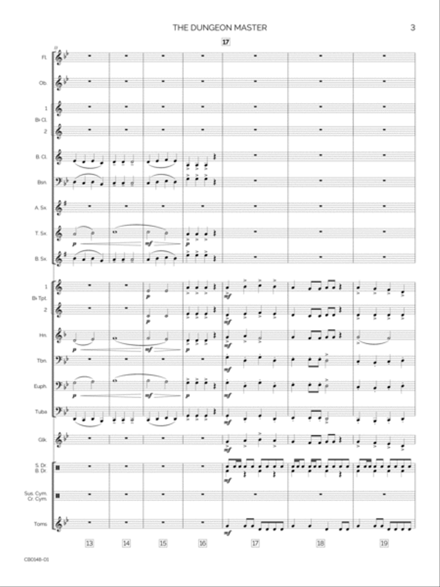 The Dungeon Master The Dungeon Master Concert Band scores gallery preview page 6