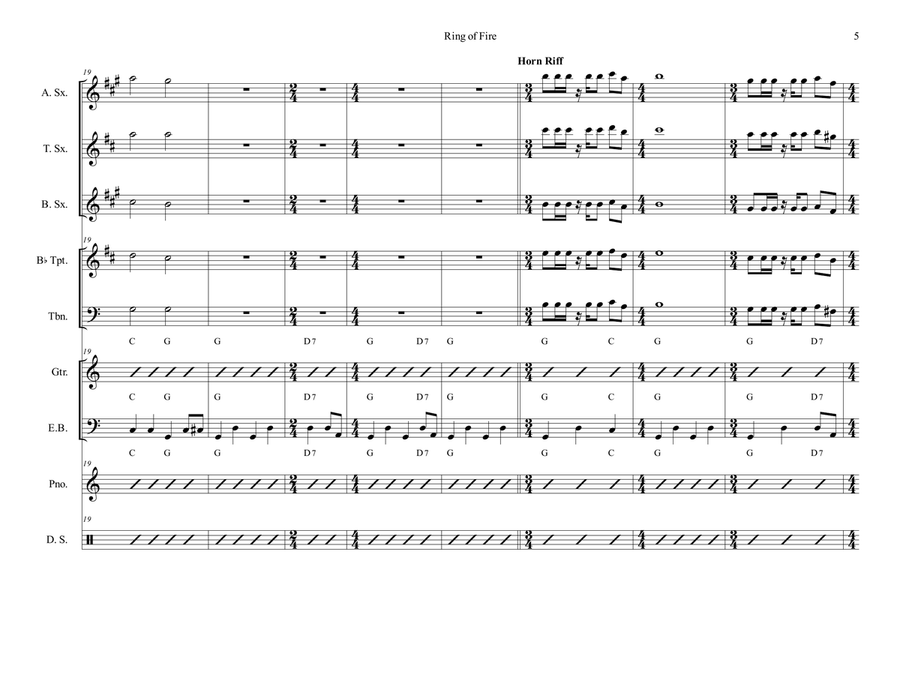 Ring Of Fire Jazz Ensemble scores gallery preview page 5