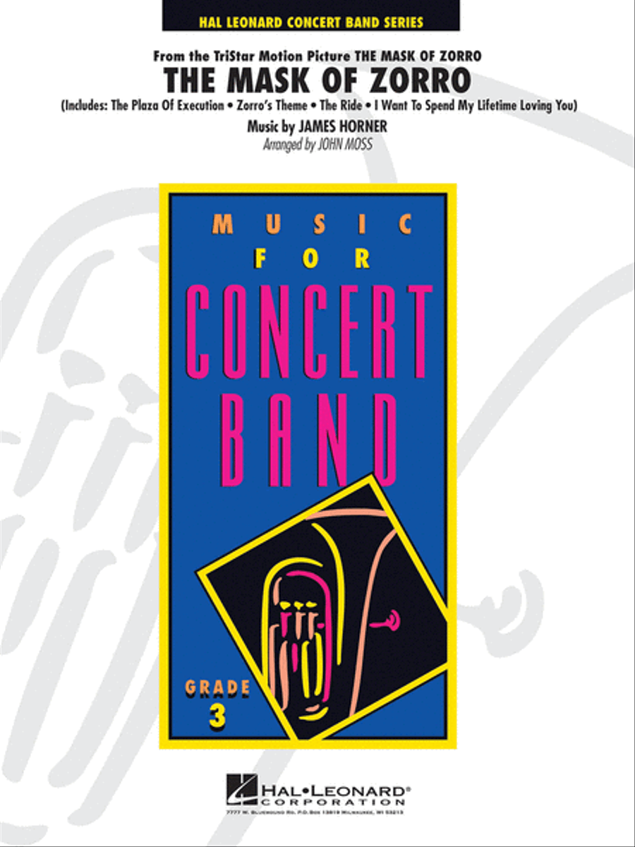 The Mask of Zorro Concert Band scores gallery preview page 1