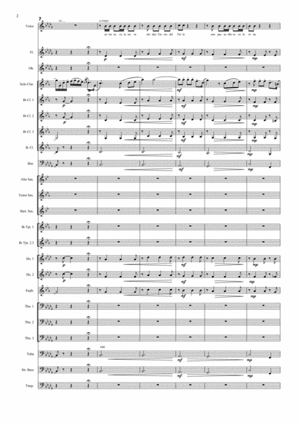 E lucevan le stelle (from 'Tosca') - G.Puccini - arranged for tenor voice and concert band.