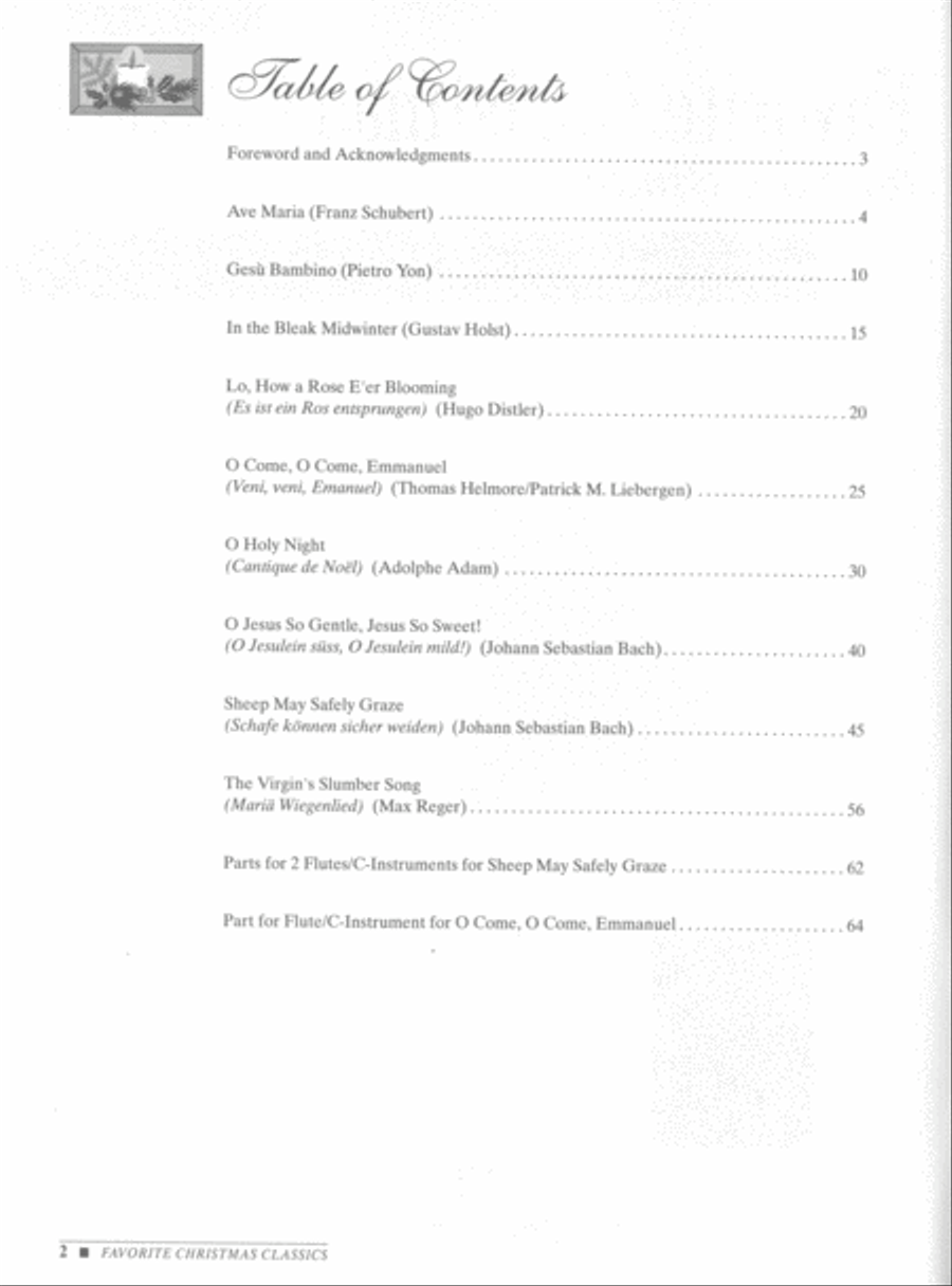 Favorite Christmas Classics for Solo Singers