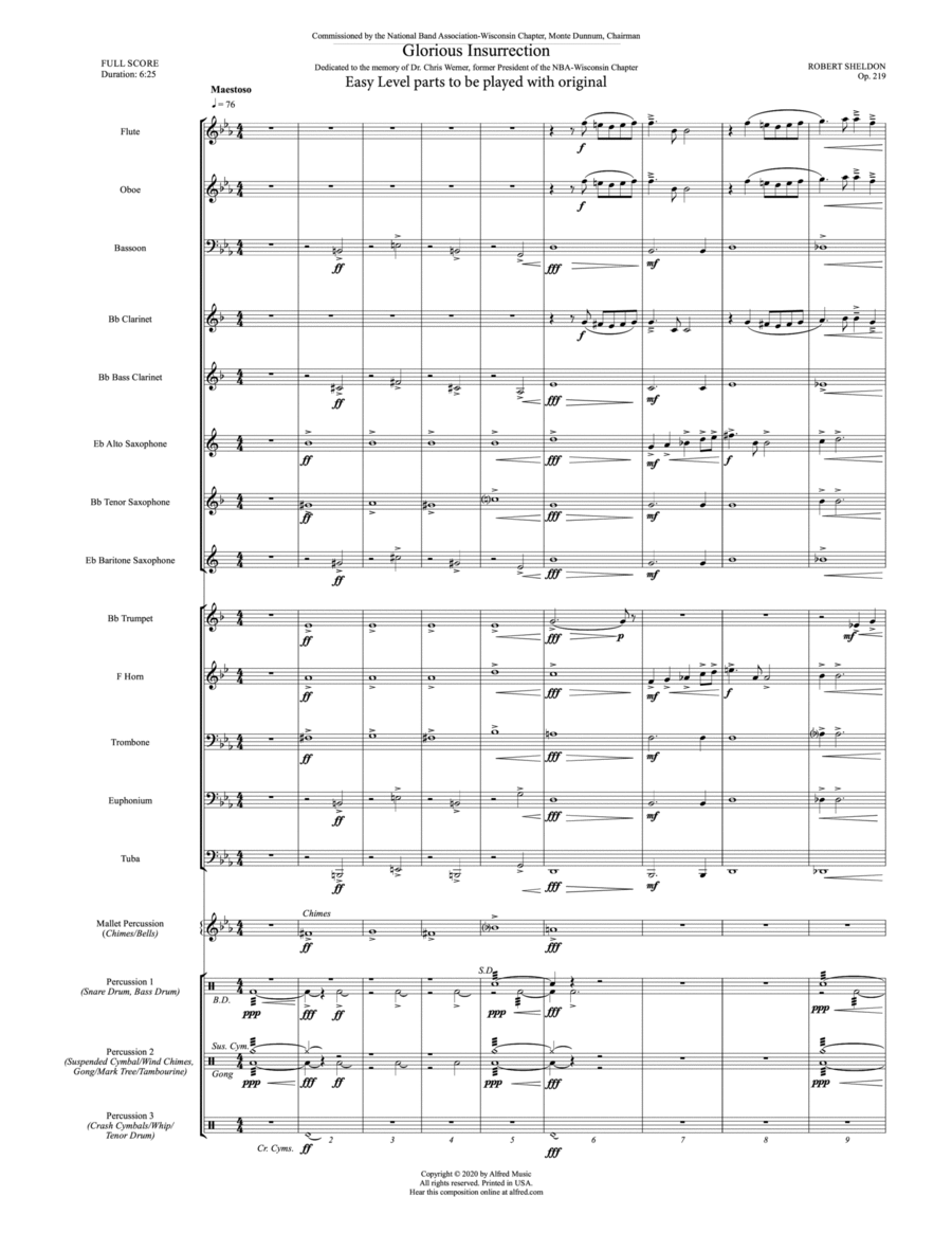 Glorious Revolution: Score Concert Band scores gallery preview page 1