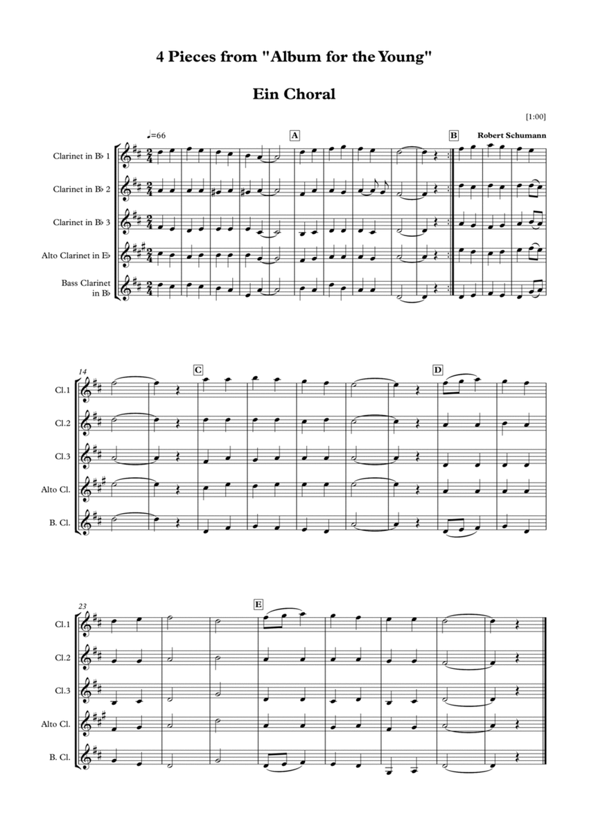 4 Pieces from Album für die Jugend - Robert Schumann image number null