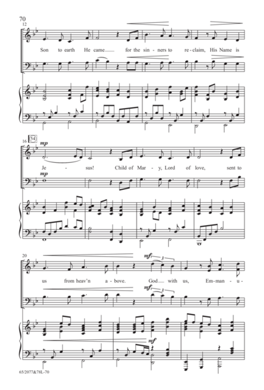 Jesus! - SATB Score with Performance CD 4-Part scores gallery preview page 26