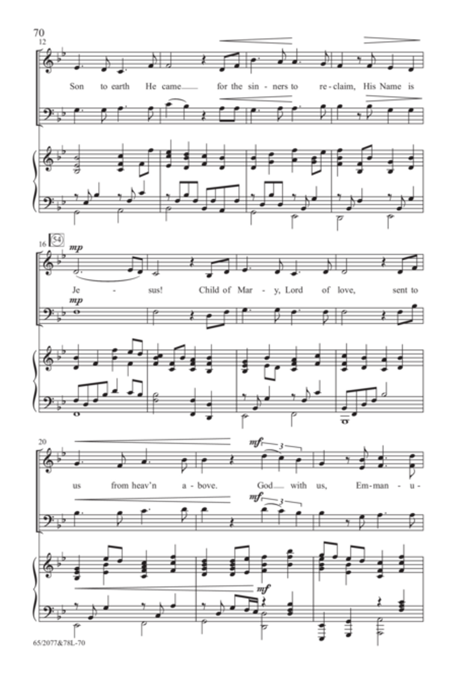 Jesus! - SATB Score with Performance CD image number null