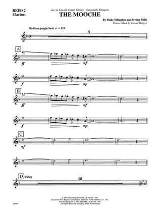 The Mooche: 2nd B-flat Clarinet