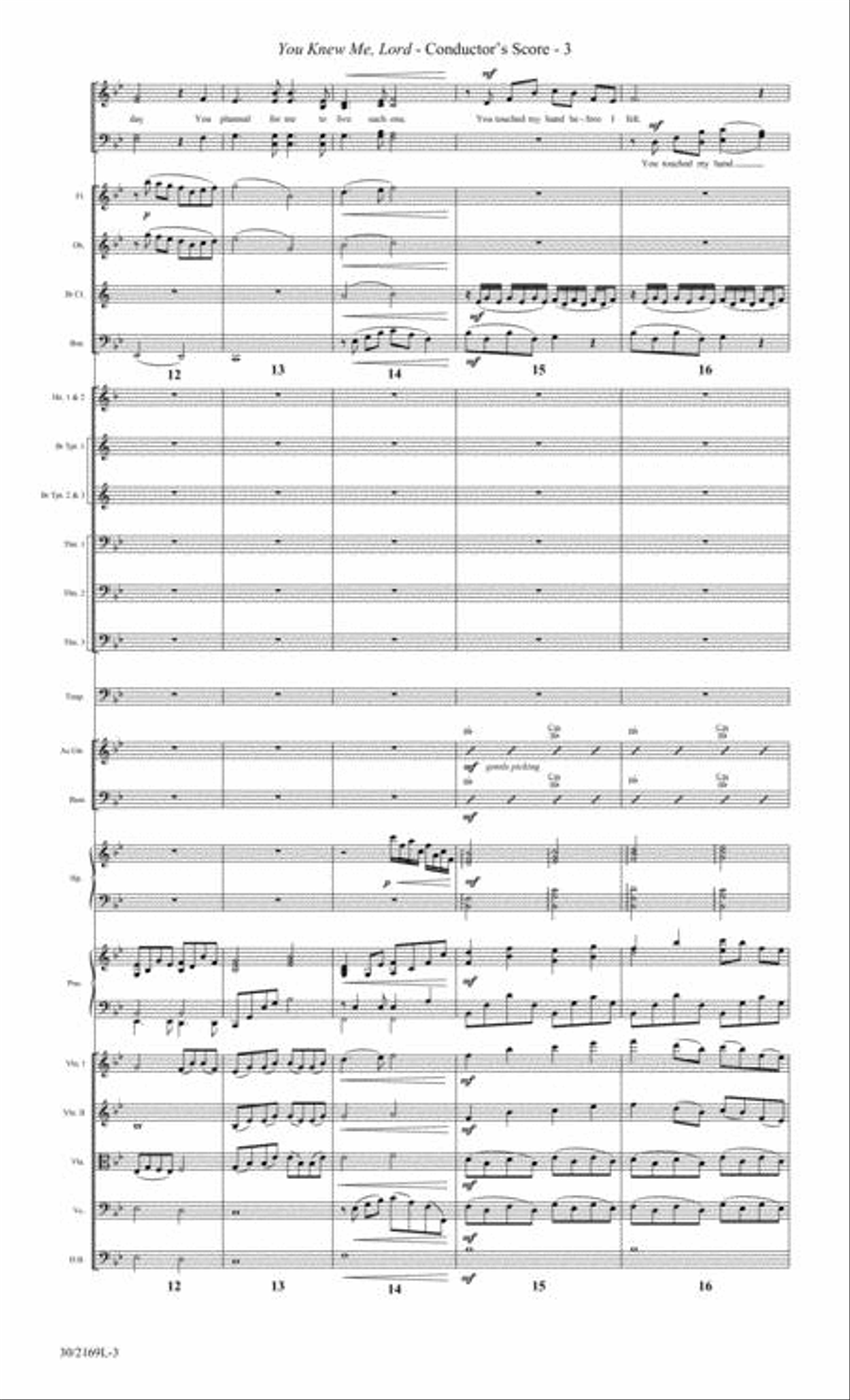 You Knew Me, Lord - Orchestra Score/Parts Choir scores gallery preview page 4
