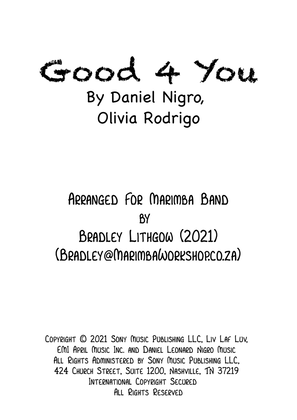 Book cover for Good 4 U