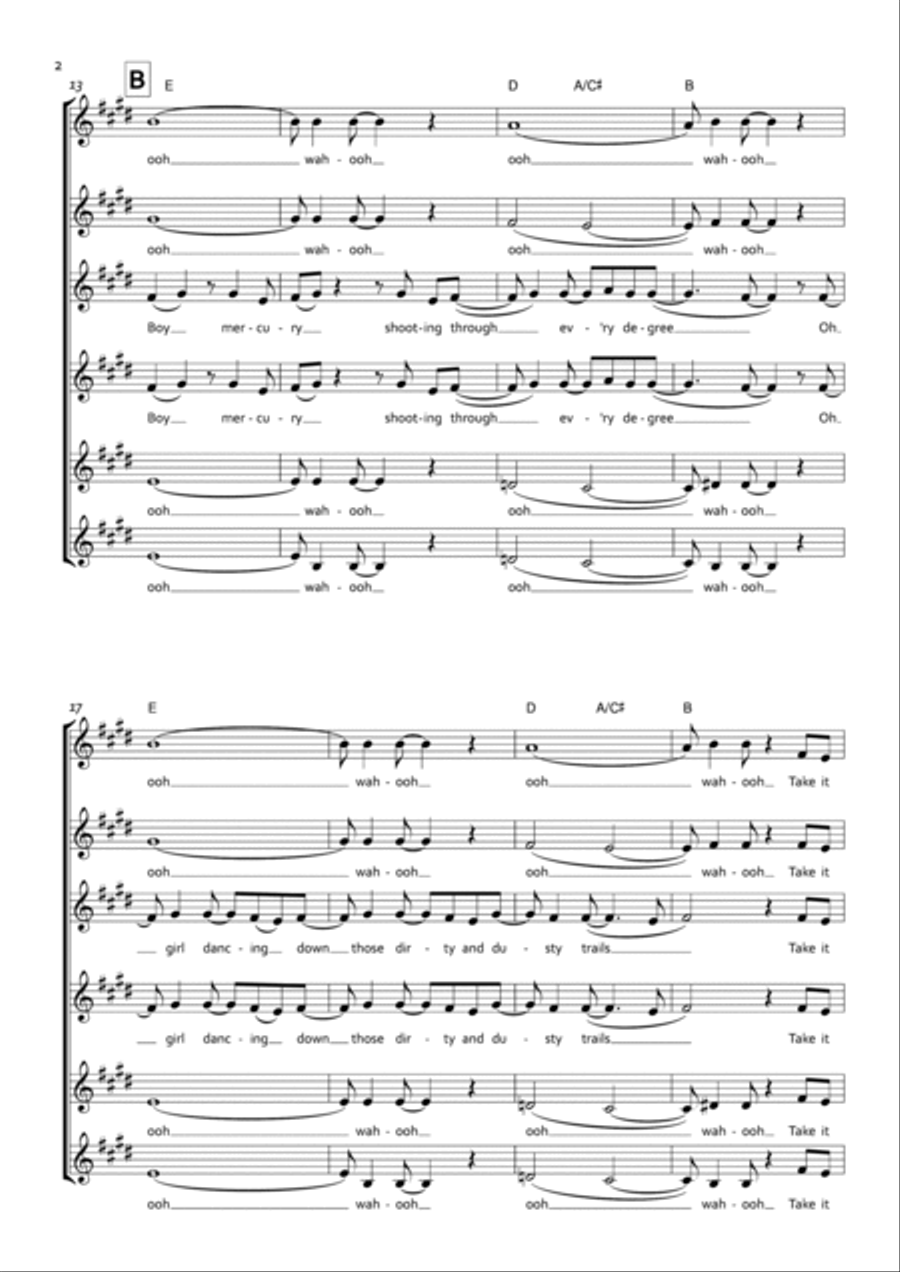 Roam Women's Choir scores gallery preview page 2