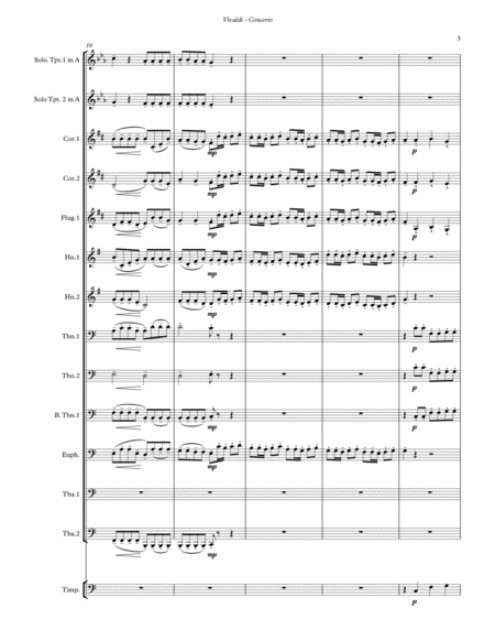 Concerto for Two Trumpets with Brass Ensemble and Timpani image number null