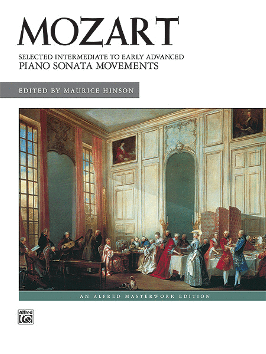 Mozart -- Selected Intermediate to Early Advanced Piano Sonata Movements Piano Solo scores gallery preview page 1