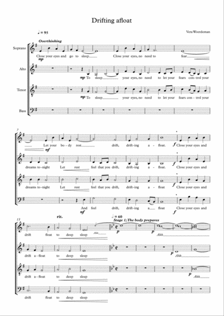 Drifting Afloat 4-Part scores gallery preview page 1