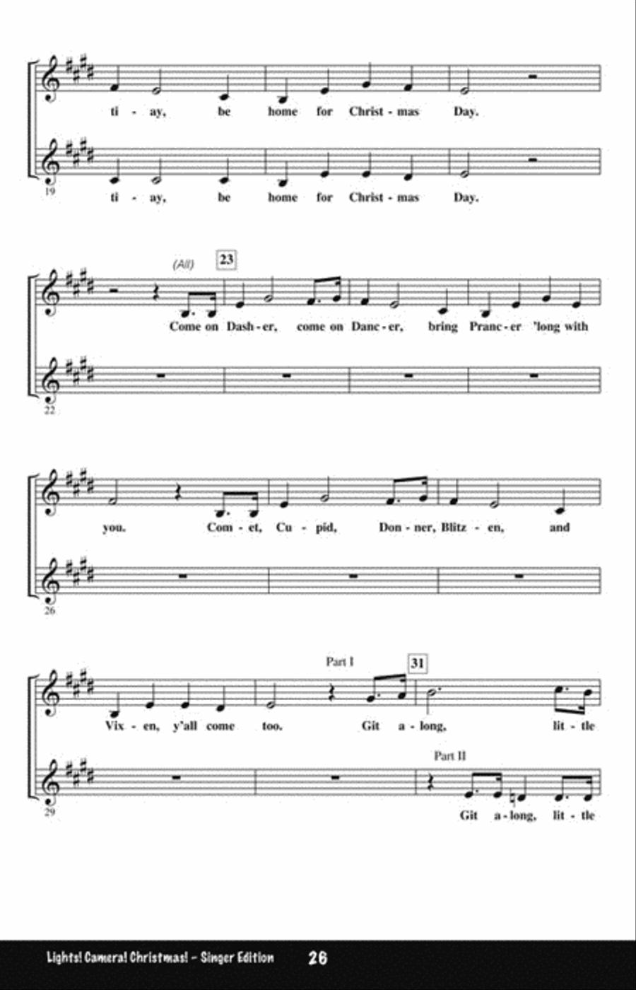 Lights! Camera! Christmas! Choir scores gallery preview page 7