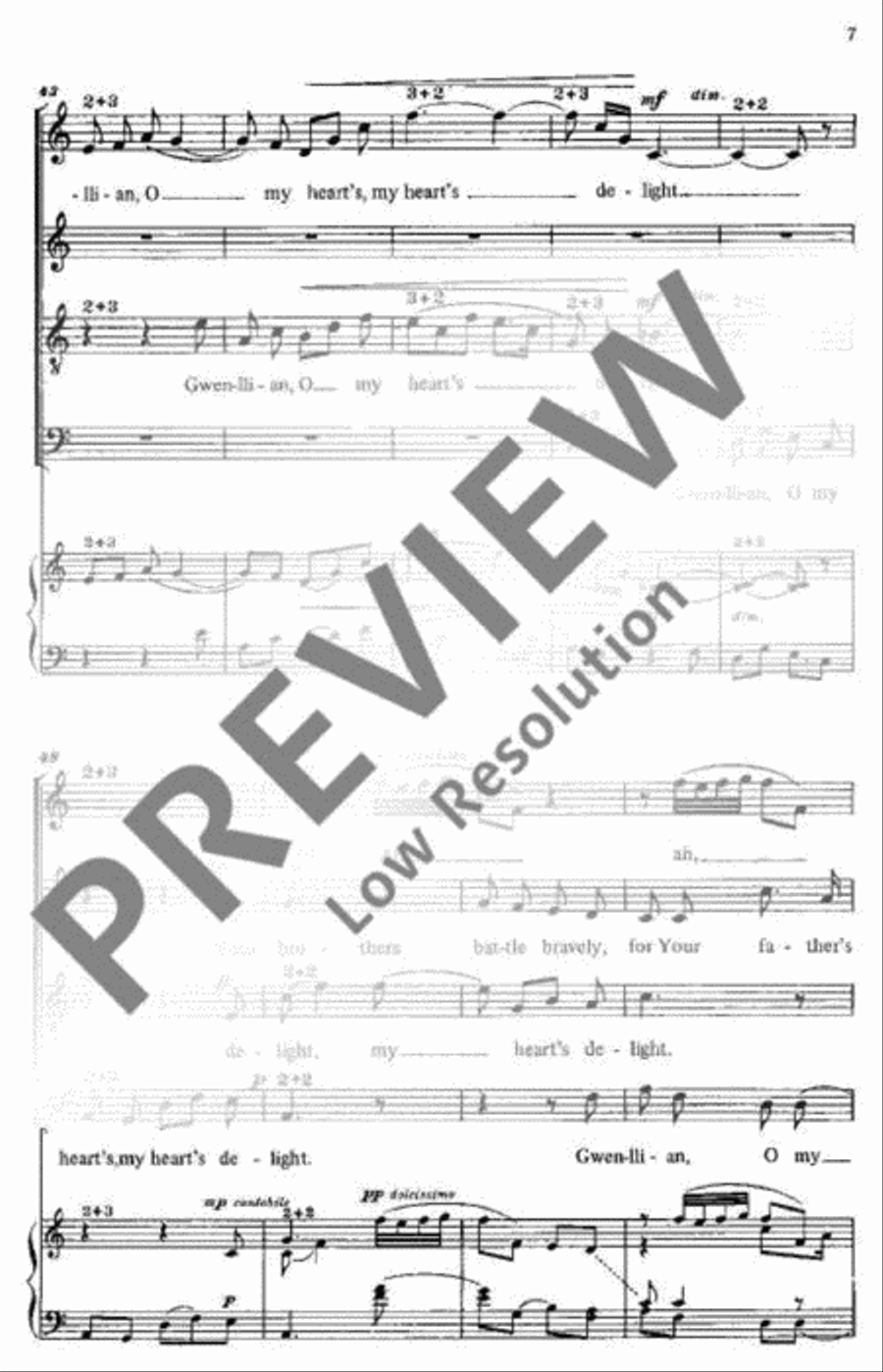 Four Songs of the British Isles 4-Part scores gallery preview page 8