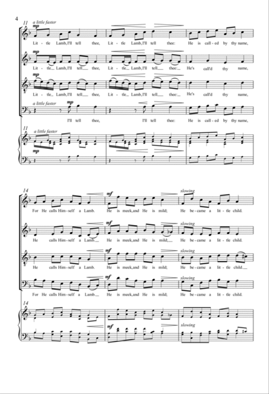 Three Songs Of Innocence 4-Part scores gallery preview page 3