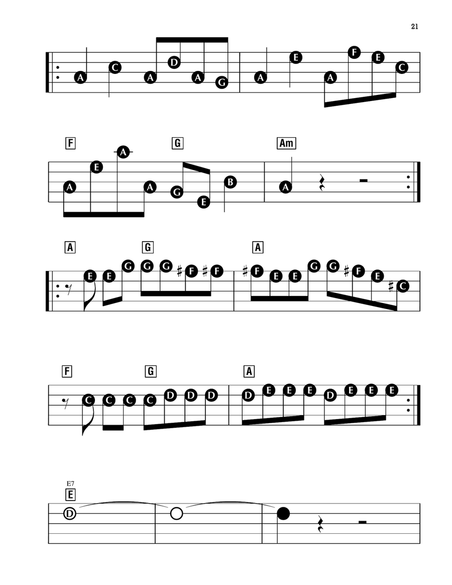 Axel F Electronic Keyboard scores gallery preview page 2