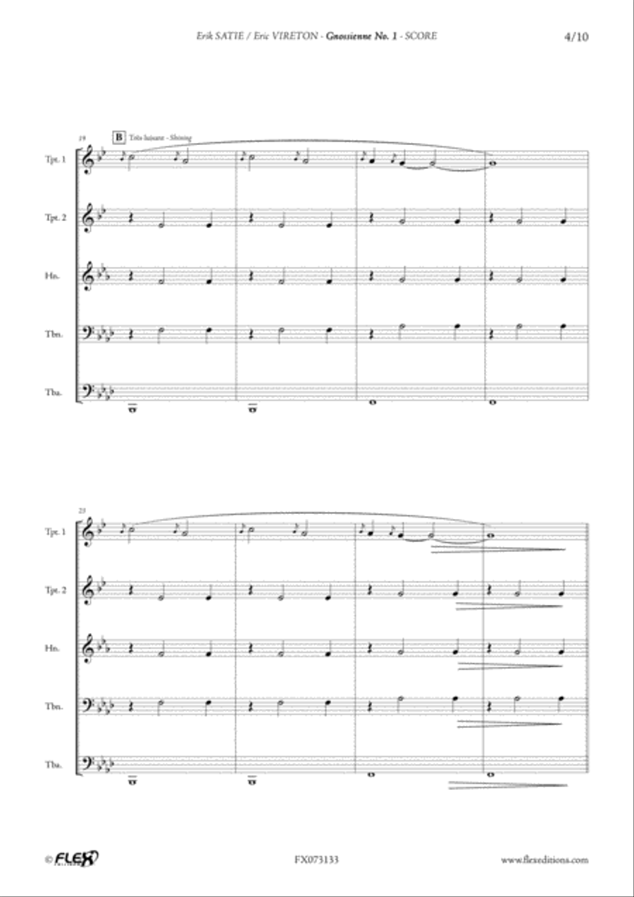 Gnossienne No. 1 Gnossienne No. 1 Horn scores gallery preview page 4
