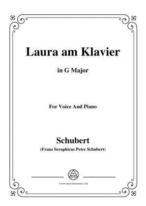 Schubert-Laura am Klavier(Laura at the Piano),1st version,D.388,in G Major,for Voice&Piano