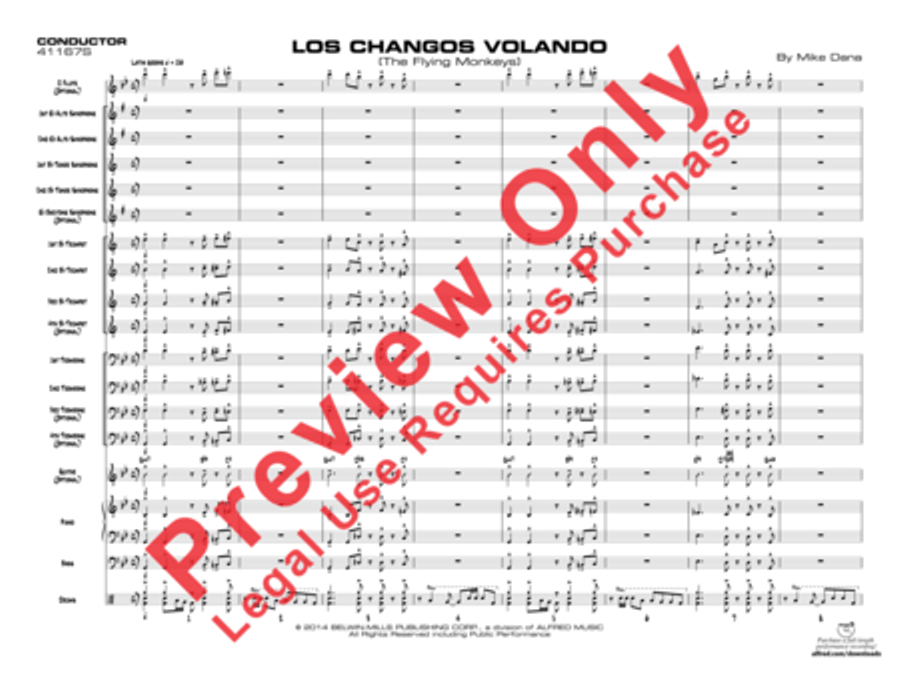 Los Changos Volando Jazz Ensemble scores gallery preview page 4