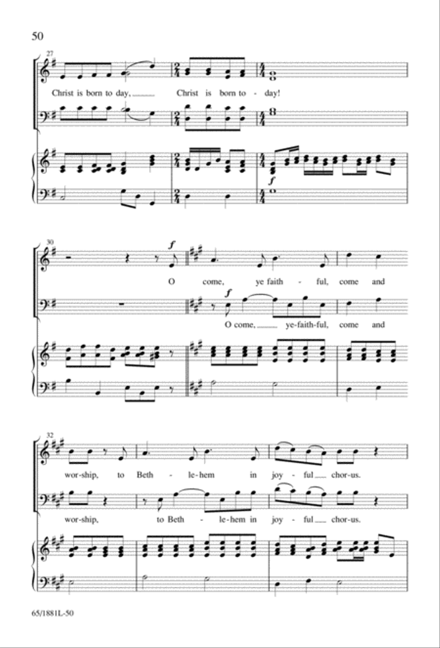 A Very Special Night A Very Special Night Unison Choir scores gallery preview page 52