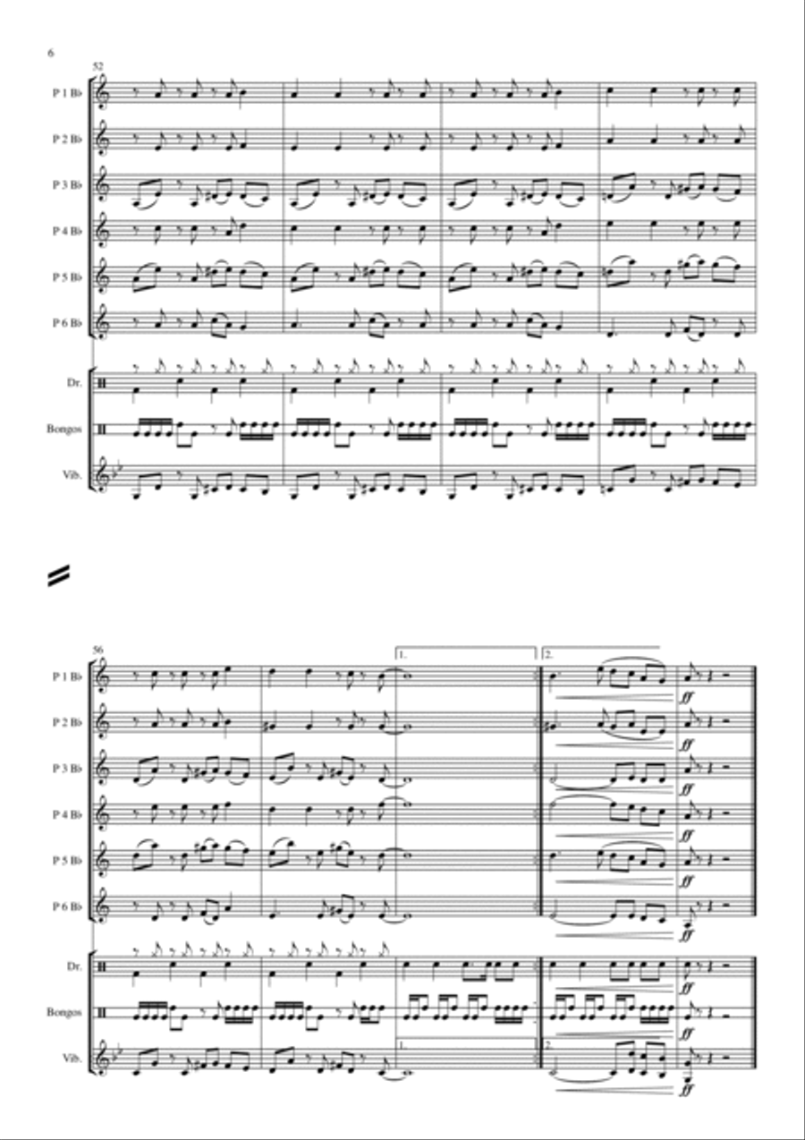 Bad Guy Bad Guy Concert Band scores gallery preview page 6