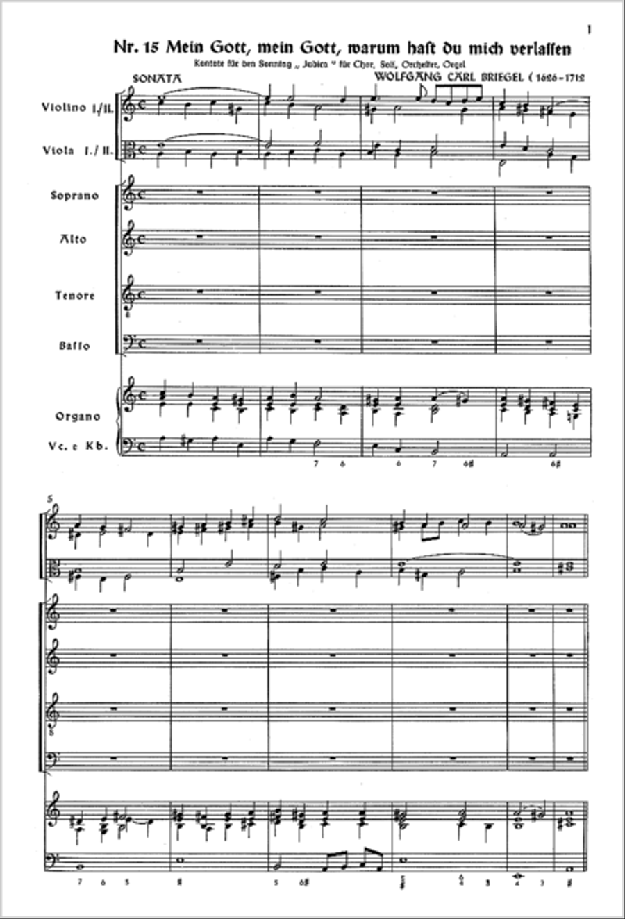 Mein Gott, warum hast du mich verlassen 4-Part scores gallery preview page 2