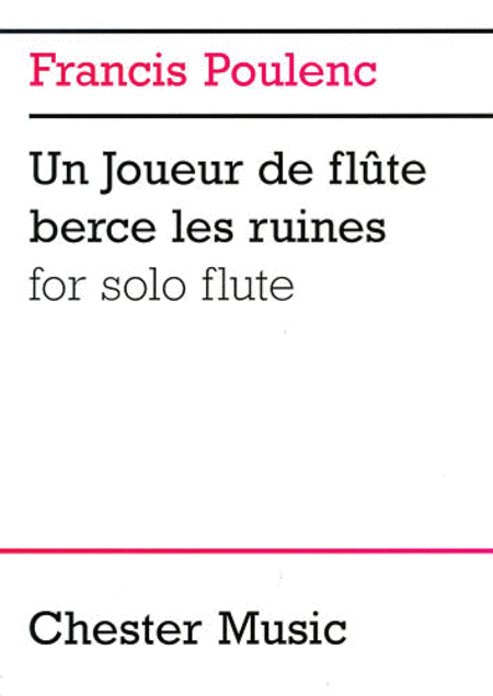 Un Joueur De Flute Berce Les Ruines For Solo Flute