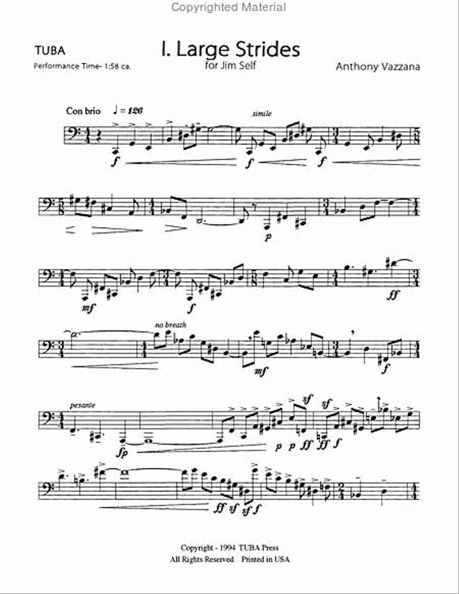 Self Portraits Tuba scores gallery preview page 3