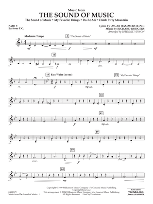 Music from The Sound Of Music (arr. Vinson) - Pt.5 - Baritone T.C.