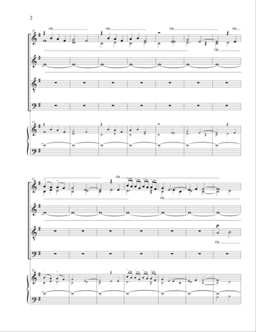 Dona Nobis Pacem (SATB) 4-Part scores gallery preview page 2