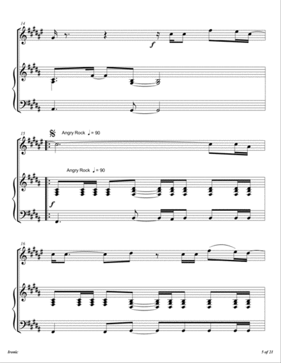 Ironic Horn scores gallery preview page 6